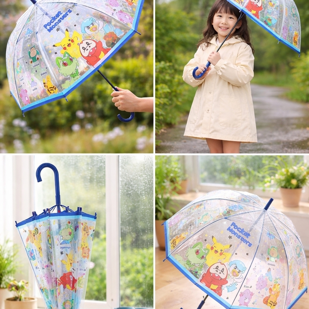 Pokemon Transparent Stick Umbrella. Stylish and Cute. Best Gift. - Picture 2 of 12